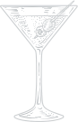 a line drawing of a martini glass
