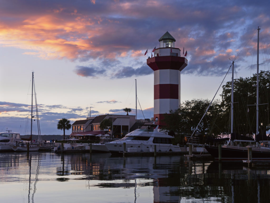 Harbour Town at sunset, Hilton Head Island, South Carolina